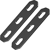Kaedear(カエディア) バイク ユニバーサルステー 取付金具 ステンレス 厚さ2mm 金具 ブラケット 汎用 2本入り カスタムステー KDR-YX-S10-3M10 (M10×3穴/100×25×2.5mm)