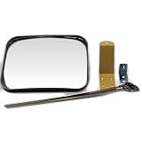 ホップ カーブミラー ガレージミラー 角型31cm×23cm HP-角30ベルトS グレー 日本製