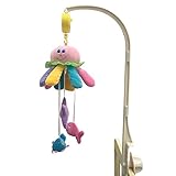 2017新しいホット販売純粋なホワイトベビーおもちゃガラガラ音がするブラケットセットCotモバイルベッドbbellおもちゃホルダーアームブラケット+ Wind - Up音楽ボックス