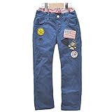 クリフメイヤー キッズ ワッペン パンツ 100 ブルー 1434011K