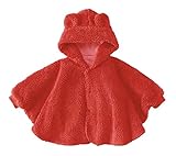 ベビー服ベビーマント・ショール厚い毛布ベアレッドクローク