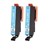 エプソン用 SAT SAT-LC互換 インクカートリッジ ライトシアン 2本セット 増量版【残量表示】対応機種 EP-712A EP-713A EP-714A EP-715A EP-716A EP-812A EP-813A EP-814A EP-815A EP-816A