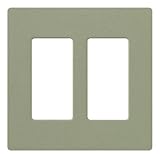 Lutron sc-2-gb Claro two-gang Wallplate Greenbriar