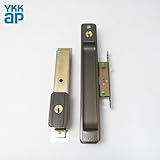 召合錠(外のみ) + 戸先錠YKK 断熱引戸 れん樹 WEST ディンプルシリンダー キー5本付属　引き戸 鍵 交換 取替え 召合サムターンなし 主な使用ドア：れん樹(断熱引戸向け) 引戸 引違戸