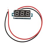 KESOTO DC3.5-30V　デジタル電圧計　2線式　 LEDディスプレイ　全3カラー - 赤