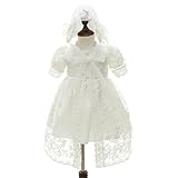 Cuteshower ベビー セレモニードレス お宮参り お披露目 ケープ お帽子 ベビードレス 3点セット ホワイト 6#