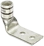 Panduit LCDX2/0-14AF-X Flex Conductor Lug, Two Hole, Standard Barrel With Window, 90 Degree Angle, 1