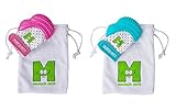 Munch Mitt Teething Toy Stays on Babys Hand is Self-Soothing Entertainment and Gives Pain Relief fro