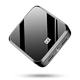 モバイルバッテリー 20000mAh 大容量PSE認証 LCD残量表示 鏡面仕上げデザイン 急速携帯充電器 2USB出力ポート&2入力ポート