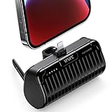 VRURC モバイルバッテリー 軽量 小型 iphone【5000mAh＆PD 20W急速充電＆MFi正規認証品】Lightning コネク