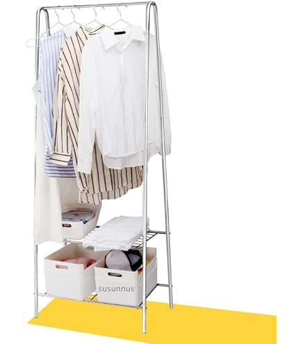 Amazon｜雑貨の国のアリス ハンガーラック 組立式 シンプル 洋服