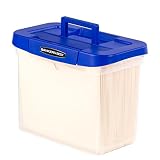 Bankers Box 高耐久ポータブルプラスチックファイルボックス ハンギングレール レターサイズ 1パック