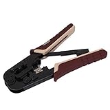 DealMux LJK17001 4P / 6P / 8Pモジュラー圧着工具ネットワークケーブルプライヤーラチェットクリンパー