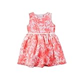 カーターズ Carter's ワンピース ノースリーブ フローラルプリント リボンベルト ポリエステル100% オムツカバー付き Floral Crepe Dress NB (50-55cm)