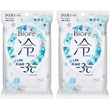 ２個セット。ビオレ 冷シート 無香性 20枚入