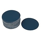 uxcell サンドペーパー　紙やすり　研削ディスク　　研磨クロス　ティールブルー　ホワイト　50個
