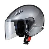 リード工業(LEAD) バイクヘルメット セミジェット SERIO RE-35 ガンメタリック フリー 57~60cm未満