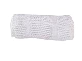 Baby Cellular Cotton Blanket for Moses Basket, Crib, Pram - White by My Little World