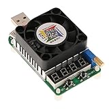 KESOTO USB 定電流放電バッテリテスター　電子負荷抵抗器　調整可能　ファン付き放電器　