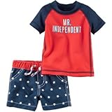 カーターズ Carter's/ カーターズ4thオブジュライラッシュガードセット ブルー 水着 9ヶ月【並行輸入】