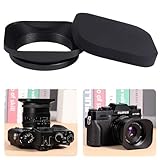 Yullmu レンズフード 52mm 高強度6000系アルミニウム合金製 Z 28mm F2.8 SE, 40mm F2 XC 15-45mm F3.5-5.6, XF 18mm F2 対応 黒い