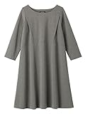 Angeliebe エンジェリーベ マタニティ ワンピース 授乳口 付 ストレッチ ポンチ Aライン ワンピ 産前 産後 妊婦服 L 杢 グレー