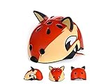 Osize 子供のヘルメット自転車漫画動物の乗馬ヘルメットスケートヘルメット屋外ヘルメットローラースキッドヘルメット（フォックスヘッド）
