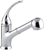 KOHLER K-15160-L-CP Coralais Single Control Pullout Spray Kitchen Sink Faucet, Polished Chrome [並行輸入