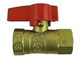 Aviditi 11150AVI Gas Ball Valve with Threaded Ends, 1/2-Inch FIP by FIP by Aviditi