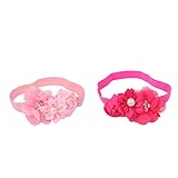B Blesiya 赤ちゃん　ヘッドバンド　ヘアバンド　 ヘアアクセサリー 　髪飾り　女の子　花　出産祝い　誕生日　プレゼント　2個セット