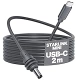 Starlink Mini 専用 USB-C 延長ケーブル 高い防水性で抜けにくいプラグ (Type-C, 2m)