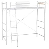 ロフトベッド　2口コンセント付！　シングル　ホワイト　ＳＩｓｉＫＨ030002050ＷＨｉｓ