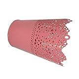 Perfk クラウンフラワーポット　ガーデン装飾プランター　鉛筆ホルダー　６色選べる - ピンク