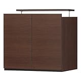 白井産業【SHIRAI】上置き 天井突っ張り 壁面収納 扉付 ポルターレ ダークブラウン 幅60cm  POR-5560DUDK POR-5560DUDK