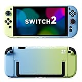 BJBT Switch2 カバー Nintendo Switch 2（2025）対応ハードカバー Switch 2対応 保護ケース スイッチ2ケース 全面保護·分解簡単·指紋防止·高感度·分体式設計 プレゼント Gradient green