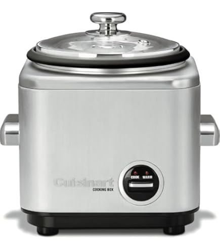 Cuisinart 3-Cup Rice Cooker 炊飯器 Amazon | Cuisinart CRC 炊飯器 8-Cup シルバー CRC800E