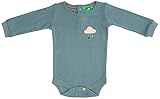 ポインテル 長袖 ボディースーツ - ブルー - Pointelle Baby Body - Long Sleeves - Still Water Blue - フェアトレード オーガニックコットン 