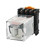 電磁継電器，SODIAL(R) MK2P-I AC 110V 8ピンDPDTパワーリレー　プラグインターミナルソケット