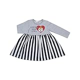 2018年 春物 アンパンマンガール 天竺 ストライプスカート 長袖ワンピース Anpanman Girl グレー◇95cm