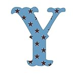 WallCandy Arts Luv Letters Stars Wall Stickers, Y [並行輸入品]