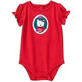 ジンボリー GYMBOREE/ ウェスティ ボディスーツ アップル レッド ロンパース長袖 0～3ヶ月【並行輸入】