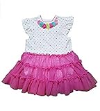 Little Me (リトルミー) ベビー ガールズ チュチュ スカート付き ドレス ロンパース (ピンク ホワイト) Baby Girls' Tutu Popovers (PINK PRINT) (