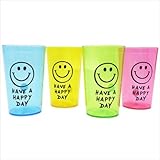 HAVE A HAPPY DAY[プラカップ]クリアタンブラー 4色セット/Aセット