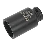 Sealeyインパクトソケット33 mm bi-hex Deep 1 / 2 " Sqドライブ