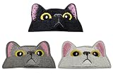 Phoenix Ikki 猫ちゃん ねこ キャット かわいい動物 面白い 刺繍 パッチ ワッペン 腕章 紋章 アップリケ マジックテープ 着脱式 ベルクロ対応 3piece