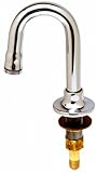 T&S Brass B-0520-01 Deck Mount Rigid Gooseneck with Plain End Outlet, 2-3/4-Inch Spread and 5-1/4-In