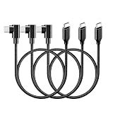 USB-C ＆ USB-C ケーブル L 字 (1m ブラック) 【3本組】SLEIJAOOE【 60W 急速充電 /USB2.0規格/ PD対応】高耐久ナイロン Type C (C to C) ケーブル 100cm スマートフォン・タブレット・ゲーム機等Type-C 機器対応