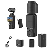 TOMGDRACO 【7セット】DJI Osmo Pocket 3 シリコン保護ケース 本体 ケース + レンズケース + スクリーンカバー+ネジ付きハンドル保護ケース+バッテリー寿命ハンドルケース+ DJI MIC 2ケース+スクリーンストラップ付き キズ防止 落下防止 保護カバー 耐衝撃 ジンバル保護ケース落下保護 Osmo Pocket 3 アクセサリー (万能保護ケース - ブラック)