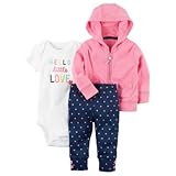 Carter's(カーターズ) 3ピースネオンリトルジャケットセット ピンク 上下セット 9ヶ月【並行輸入】