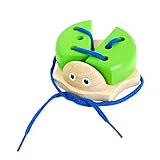 ピントーイ 木のおもちゃ ひも通し ひもひもテントウ (グリーン)